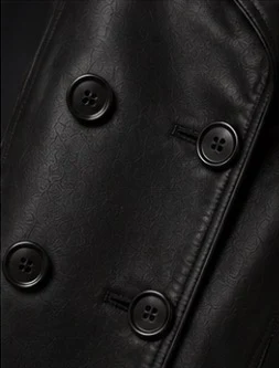 Women's Leather Trench Coat, view 4
