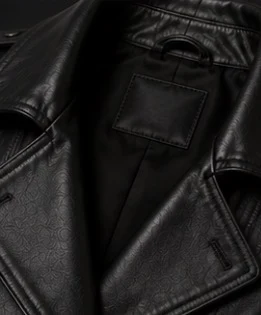 Women's Leather Trench Coat, view 3