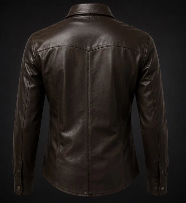 Women's Leather Shirt, view 2