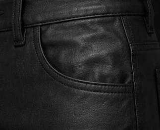Women's Leather Cargo Pants, view 5