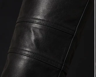 Women's Leather Cargo Pants, view 8