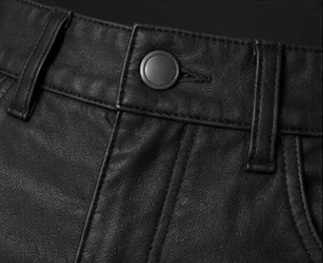 Women's Leather Cargo Pants, view 4
