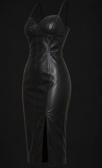 Leather Dress, view 3 product style