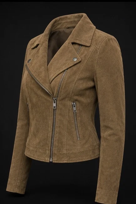 Women's Suede Jacket, view 3