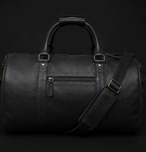 Leather Duffle Bag, view 1 product style