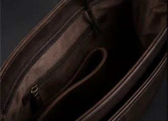 Leather Messenger Bag, view 9 product style
