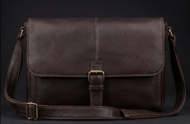 Leather Messenger Bag, view 1 product style