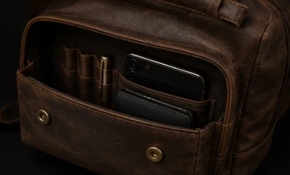 Leather Waist Bag, view 8 product style
