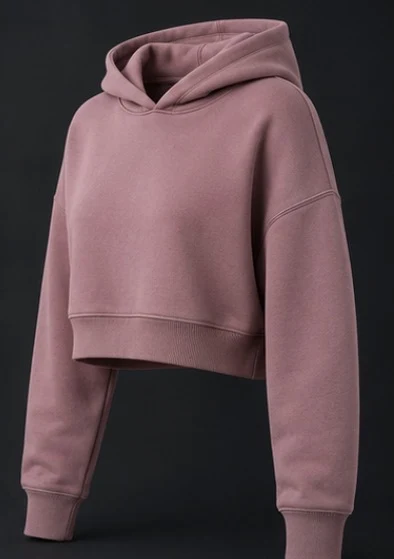 Cropped Hoodie, view 3 product style