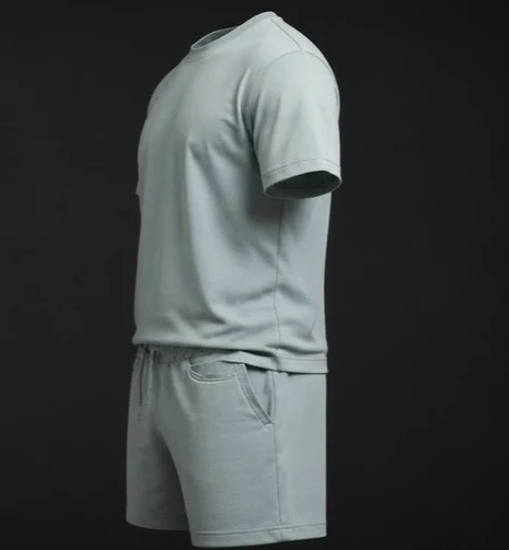 Summer T-Shirt Shorts Set, view 3 product style