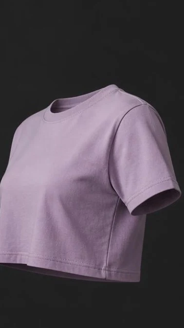 Women's Cropped T-Shirt, view 3