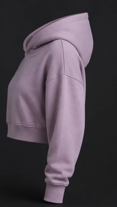 Women's Cropped Hoodie, view 3