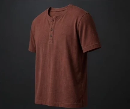 Henley Short Sleeve Shirt, view 3 product style