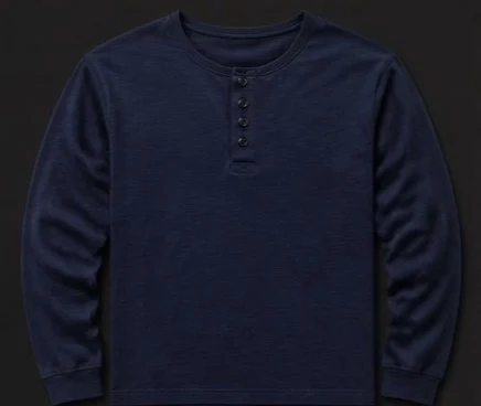 Henley Long Sleeve Shirt, view 1 product style