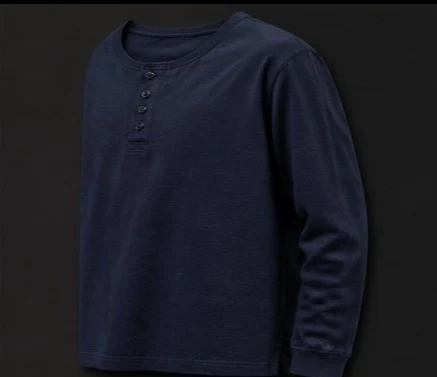 Henley Long Sleeve Shirt, view 3 product style
