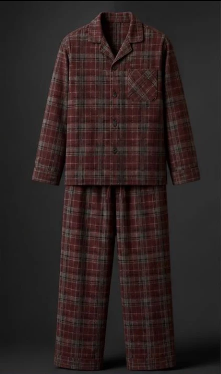 Men's Flannel Pajama Set, view 1