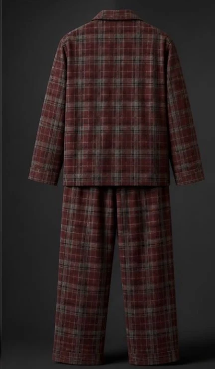 Men's Flannel Pajama Set, view 2