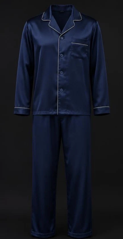 Men's Satin Pajama Set, view 1