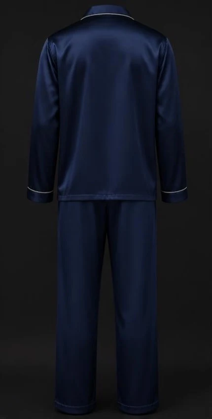 Men's Satin Pajama Set, view 2