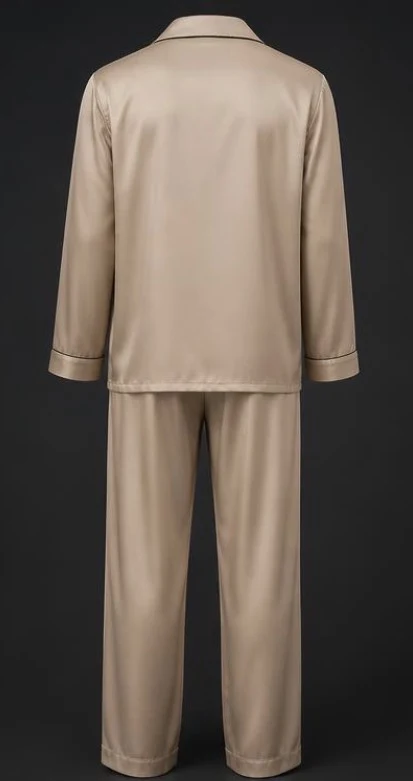 Men's Silk Pajama Set, view 2