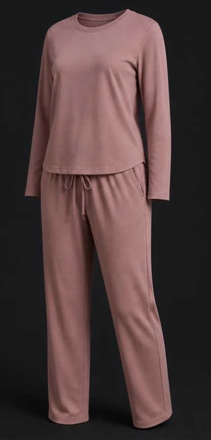 Women's Cotton Pajama Set, view 3