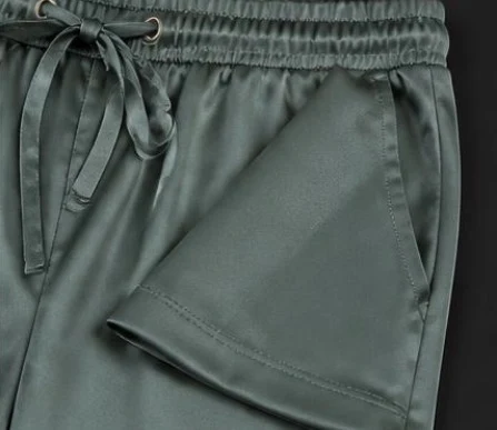 Women's Satin Pajama Set, view 6
