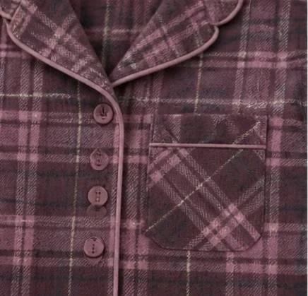 Women's Flannel Pajama Set, view 5