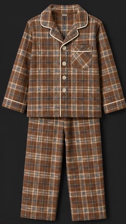 Kids Flannel Pajama Set, view 1 product style