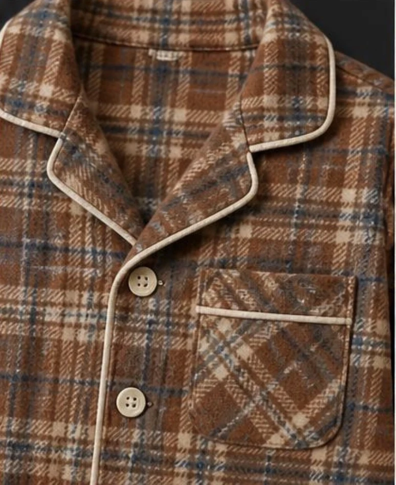 Kids Flannel Pajama Set, view 3 product style