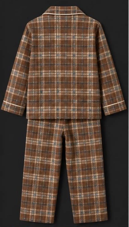 Kids Flannel Pajama Set, view 2 product style